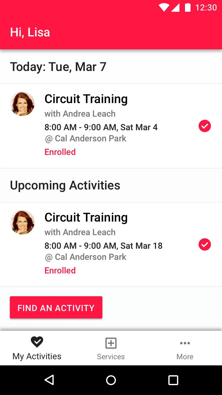 My Activities